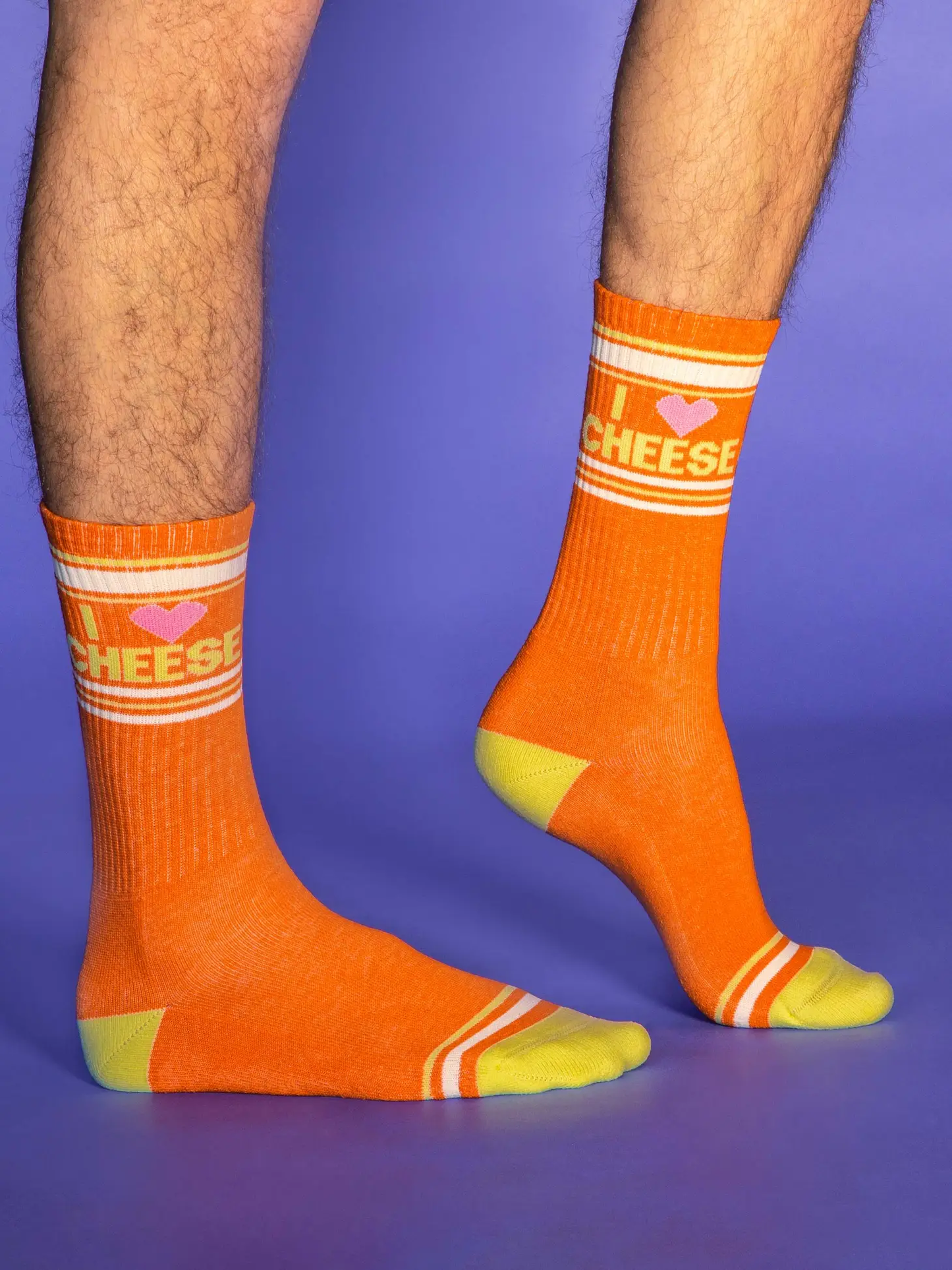I Heart Cheese Crew Socks