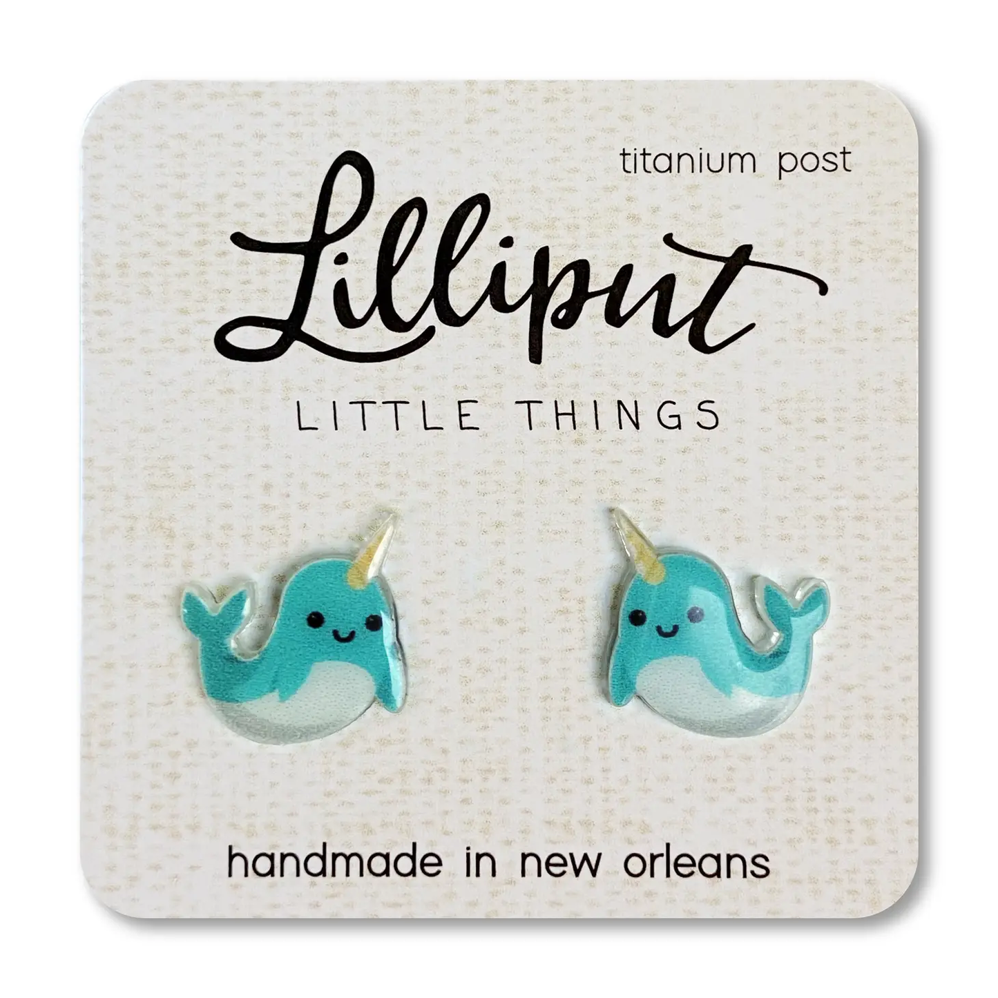 Narwhal Stud Earrings