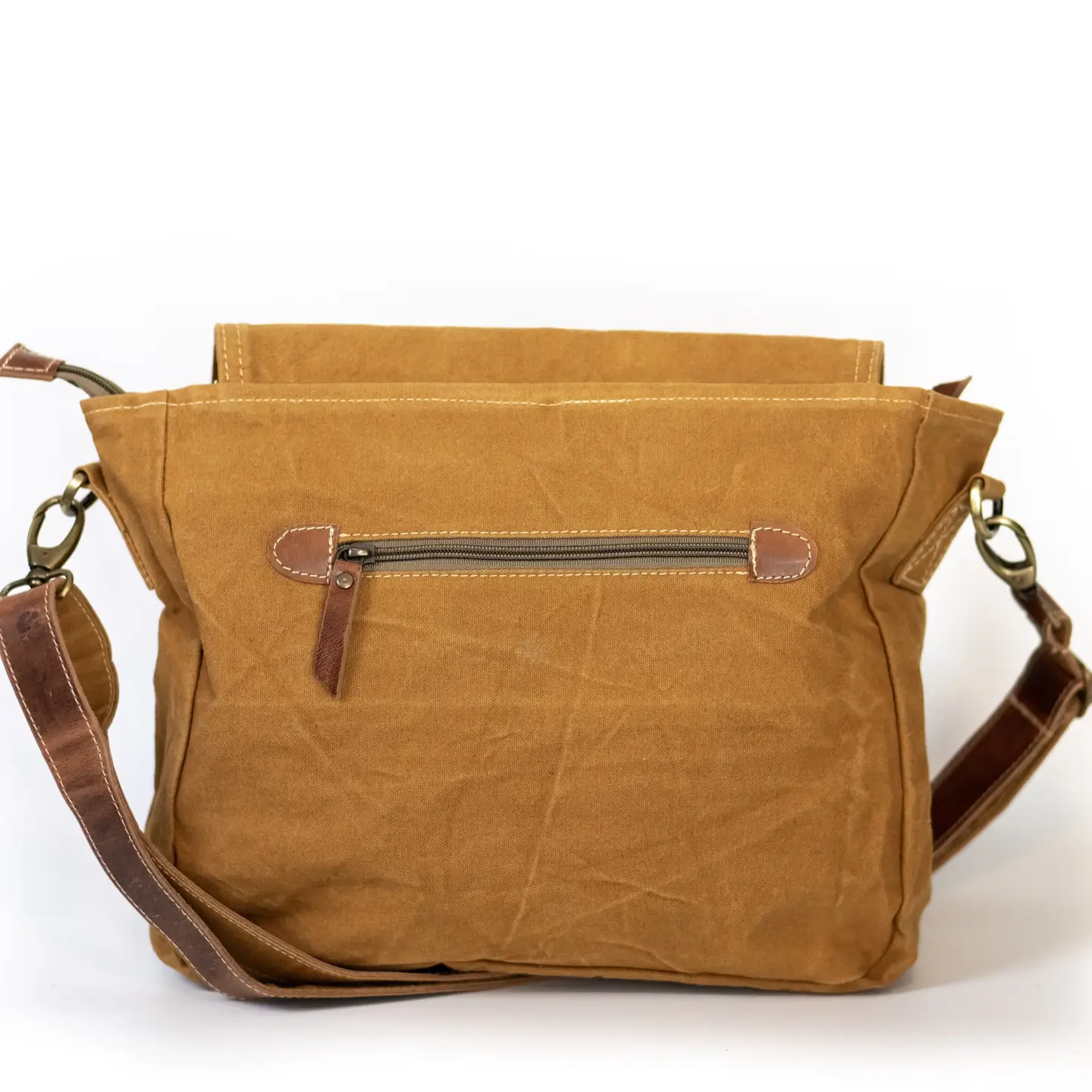 Moth Rising Canvas Saddle Bag