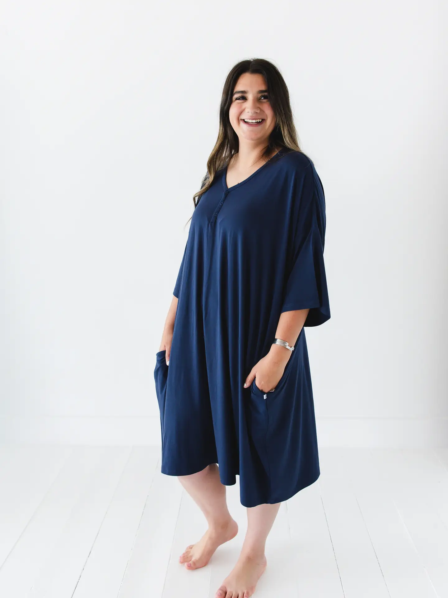 Solid Bamboo Muumuu Nightgown