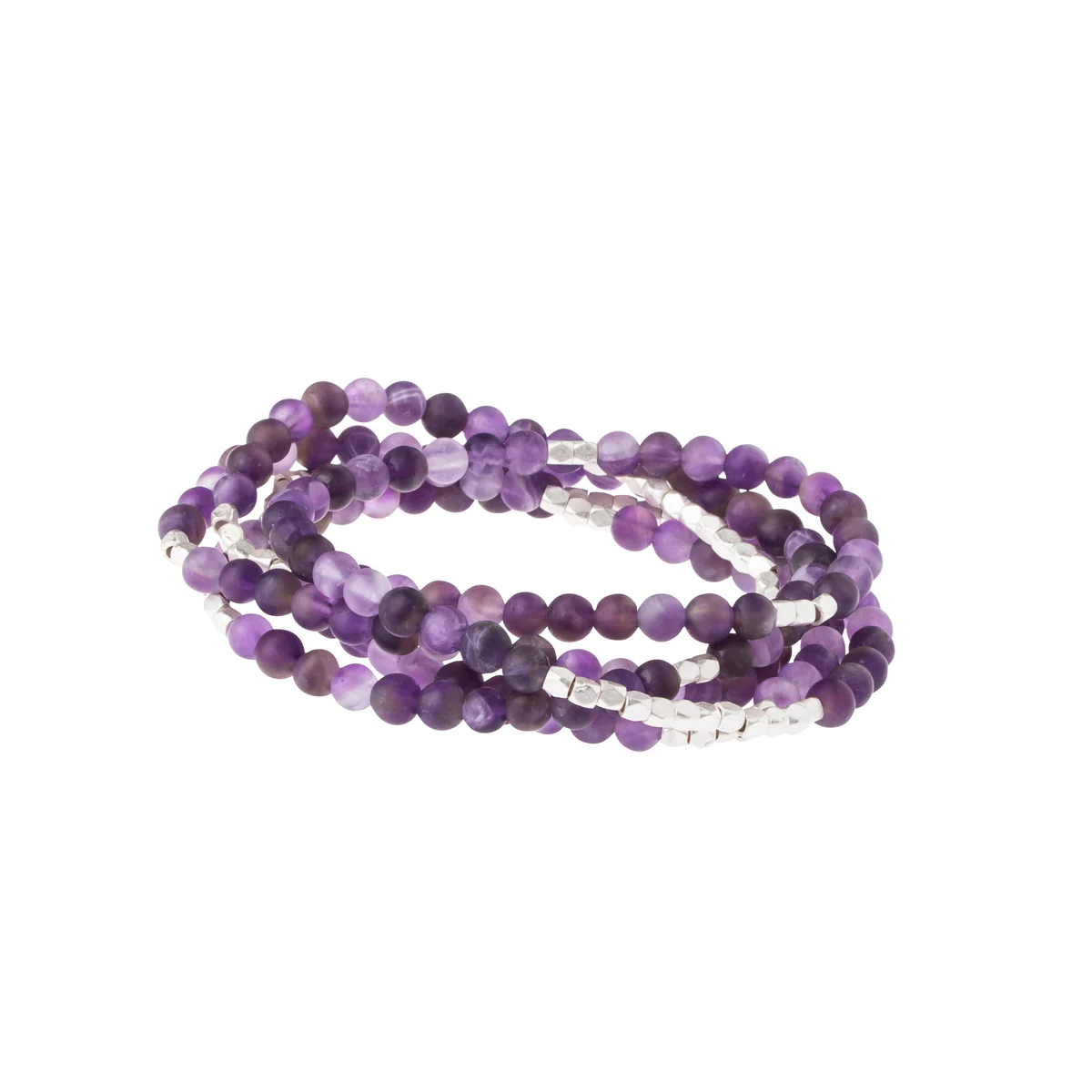 Stone Wrap Bracelet Amethyst