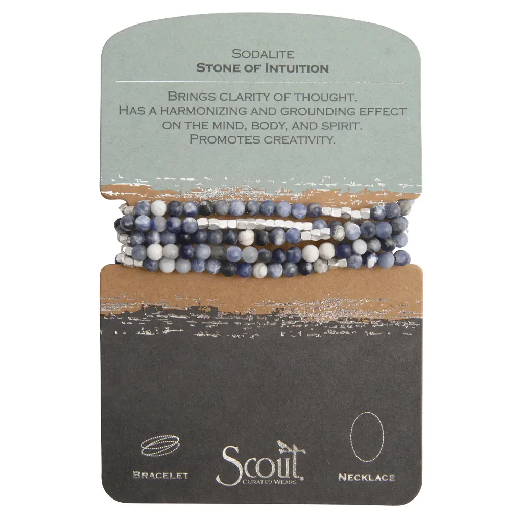 Stone Wrap Bracelet Sodalite