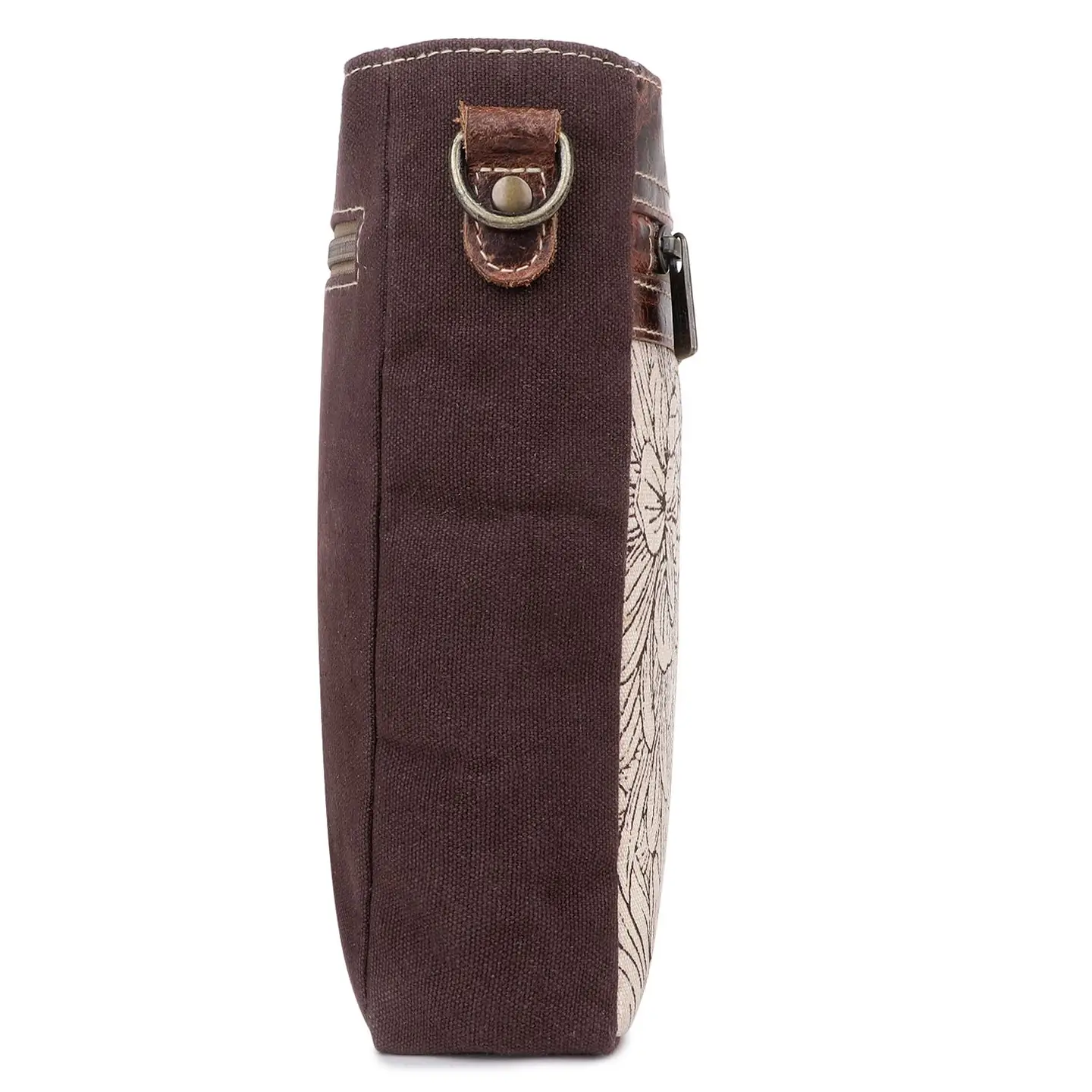 Women's Square Crossbody Bag - Flower Petals