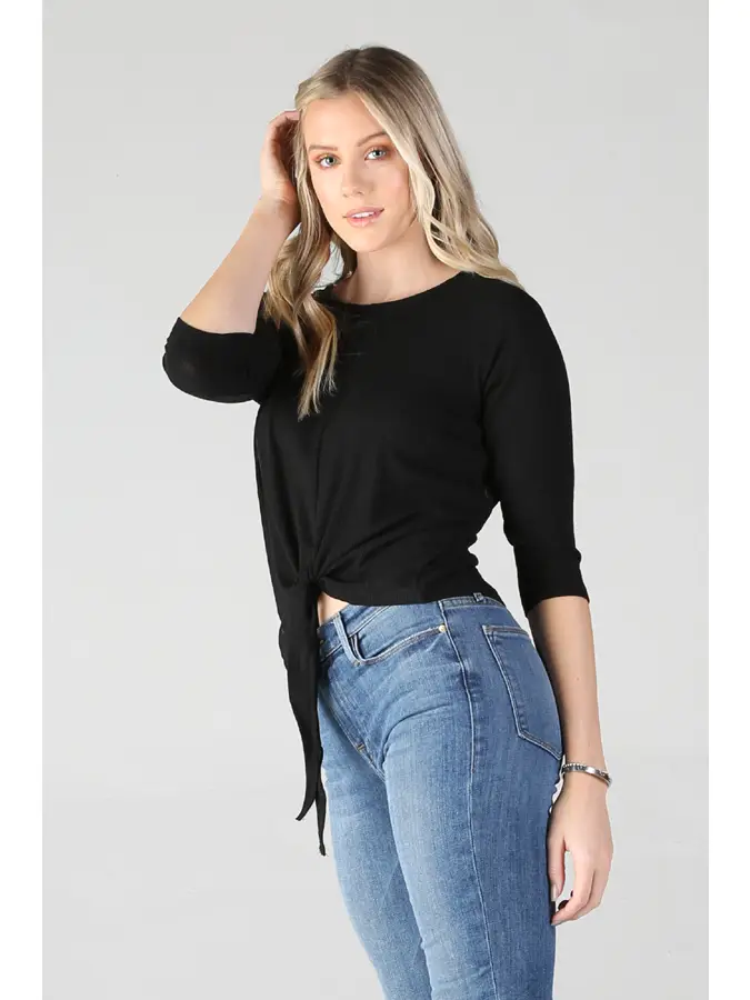 Tie Waist Knit Top