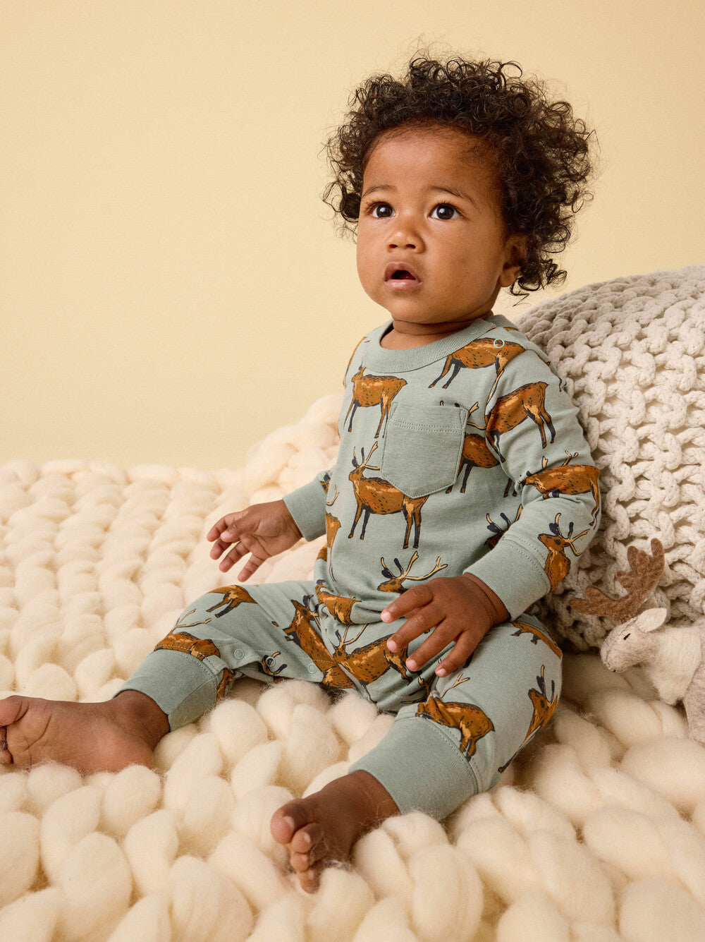 Baby Painted Deer Romper
