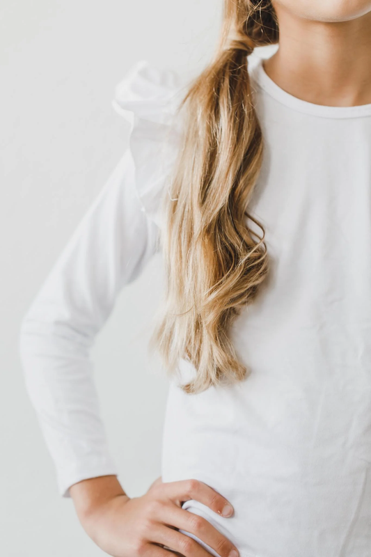Girls Ruffle Tee
