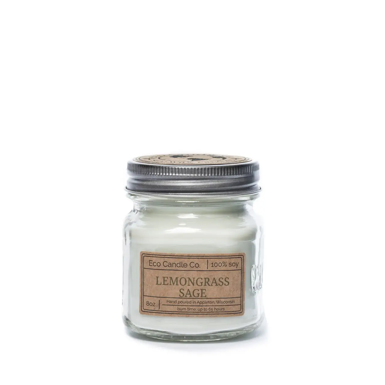 Mason Candle Lemongrass Sage