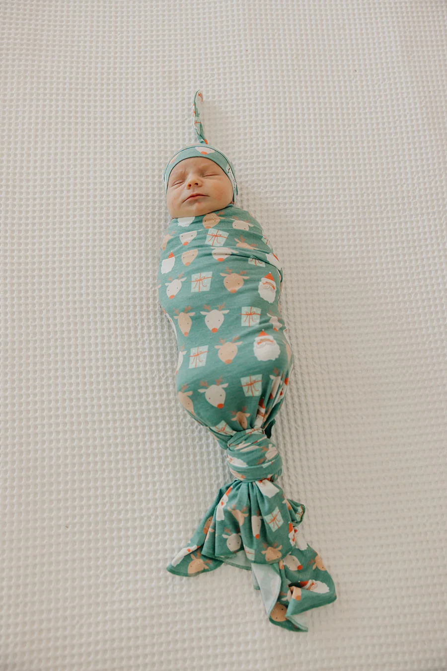 Prancer Knit Swaddle Blanket