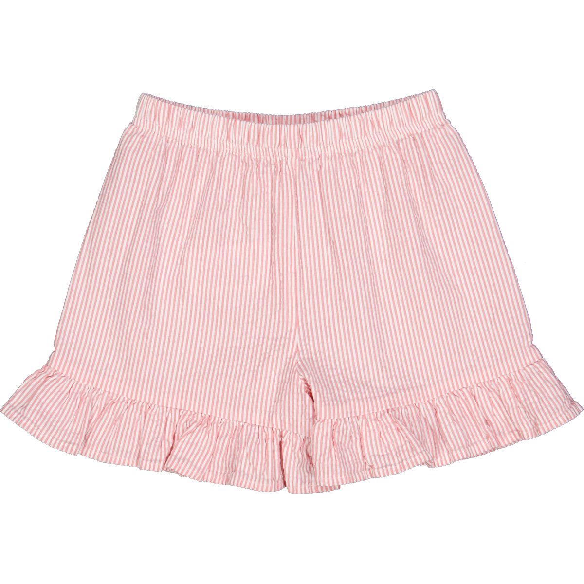 Girls Seersucker Stripe Frill Shorts