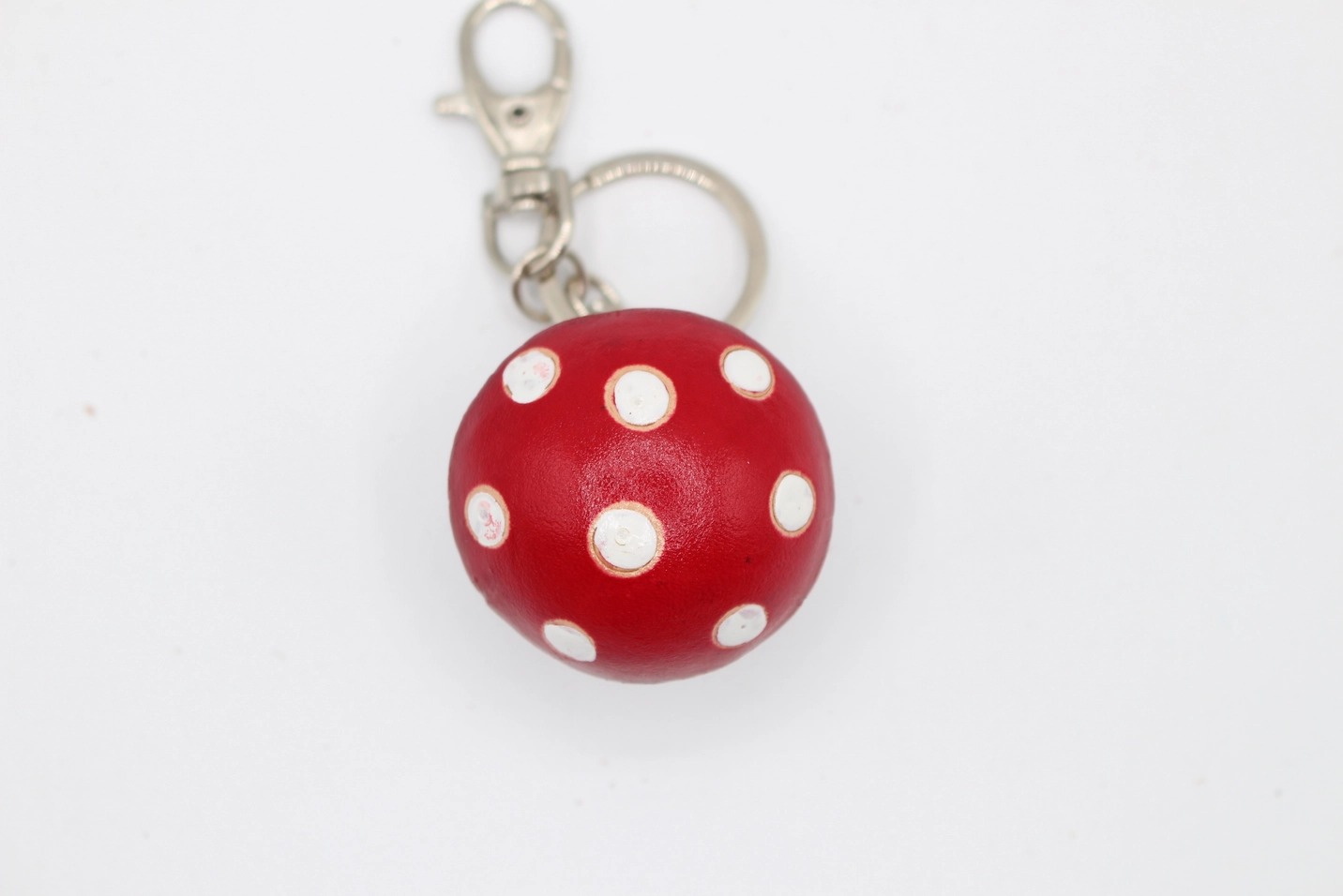 Leather Keychain Mushroom