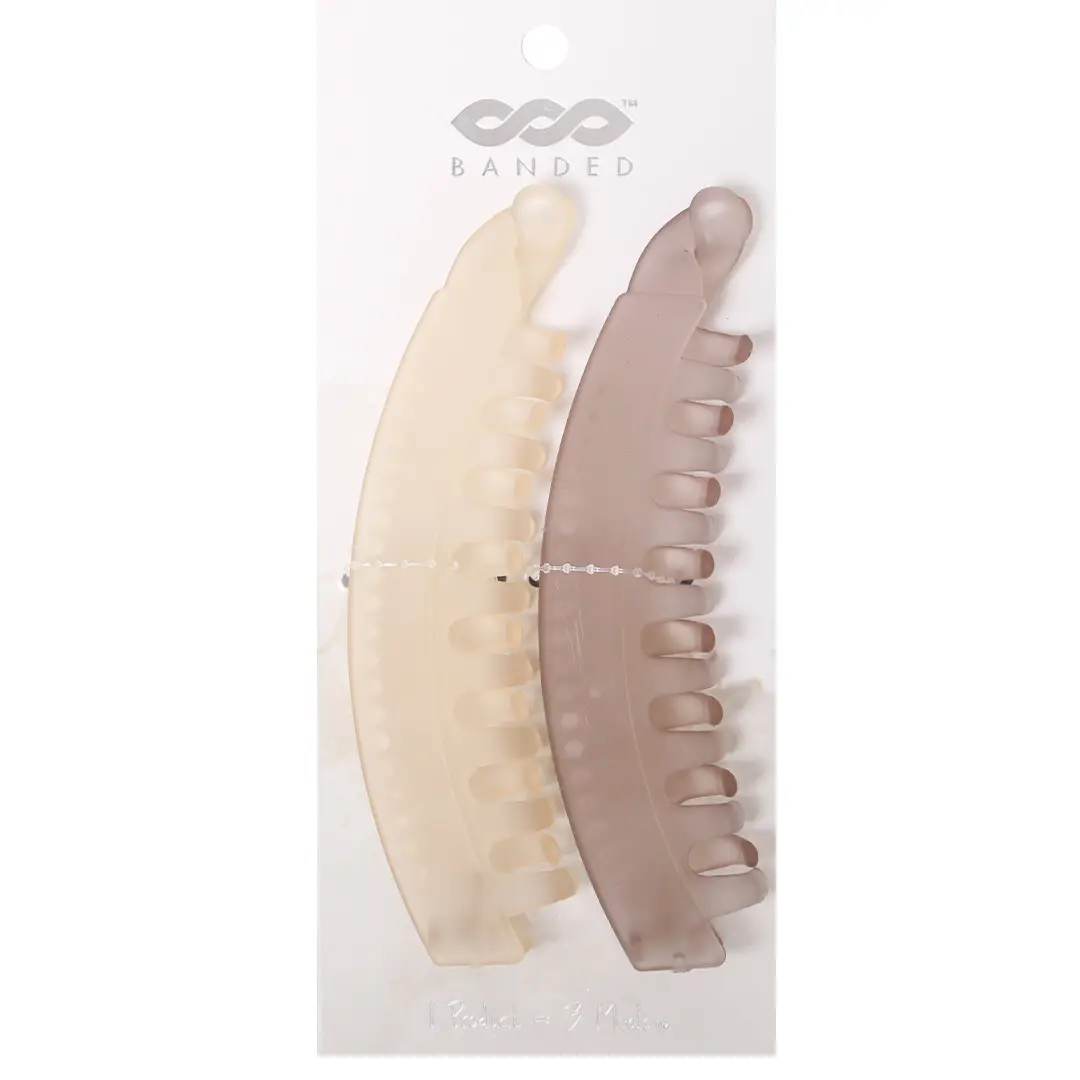 Top Down Banana Hair Clips 2pk
