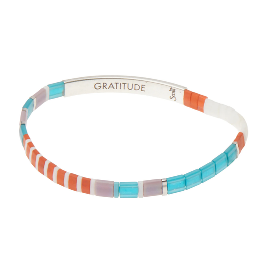 Good Karma Bracelet Gratitude Turquoise/Silver