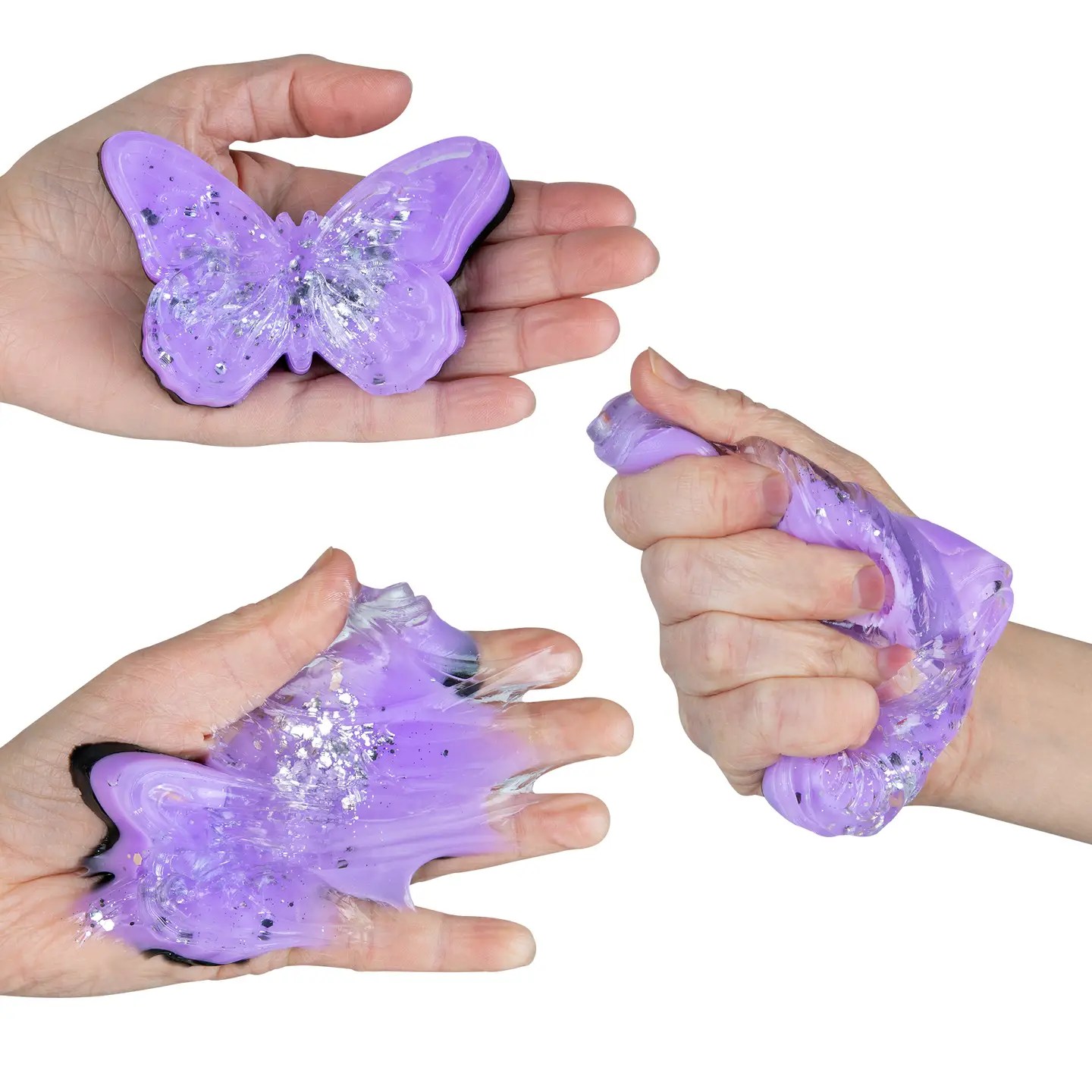 Taba-Licious Glitter Butterfly Squishy