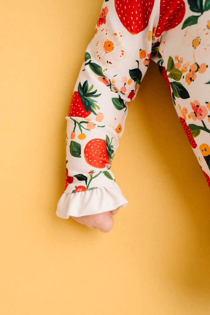 Vintage Strawberry Baby + Toddler Swimsuit