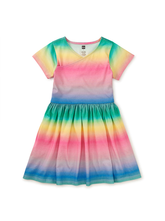 Girls Wrap Dress Rio De Janiero Rainbow