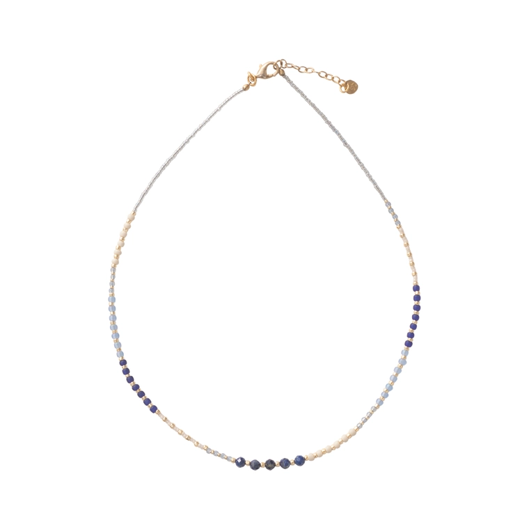 Golden Lapis Lazuli Necklace