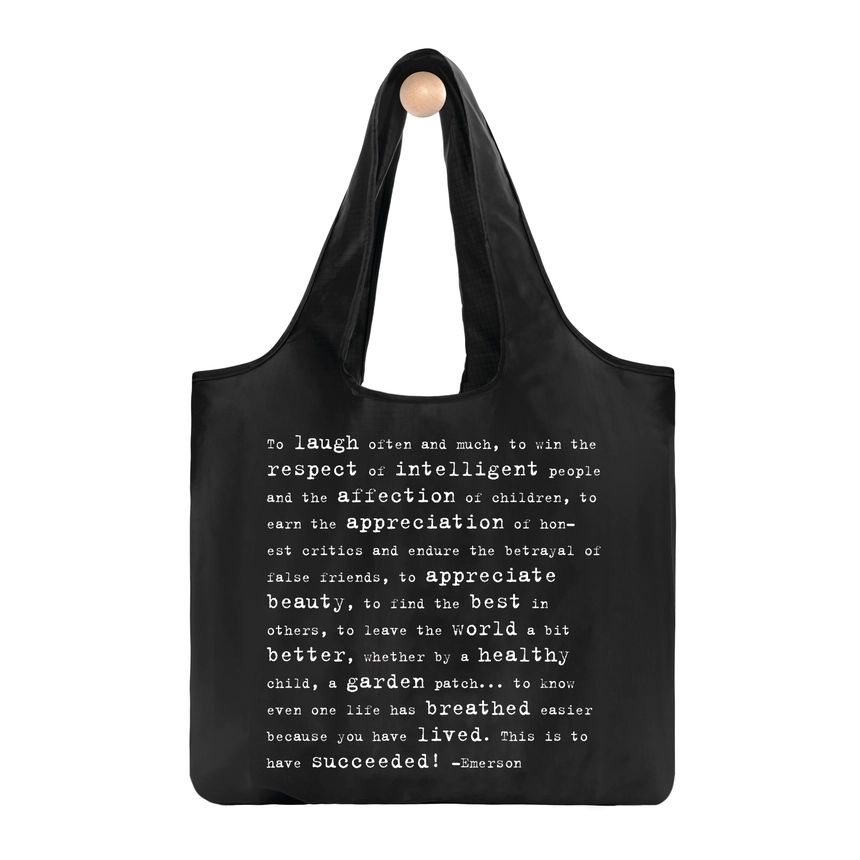 Fold Up Quote Bag - To Laugh Often