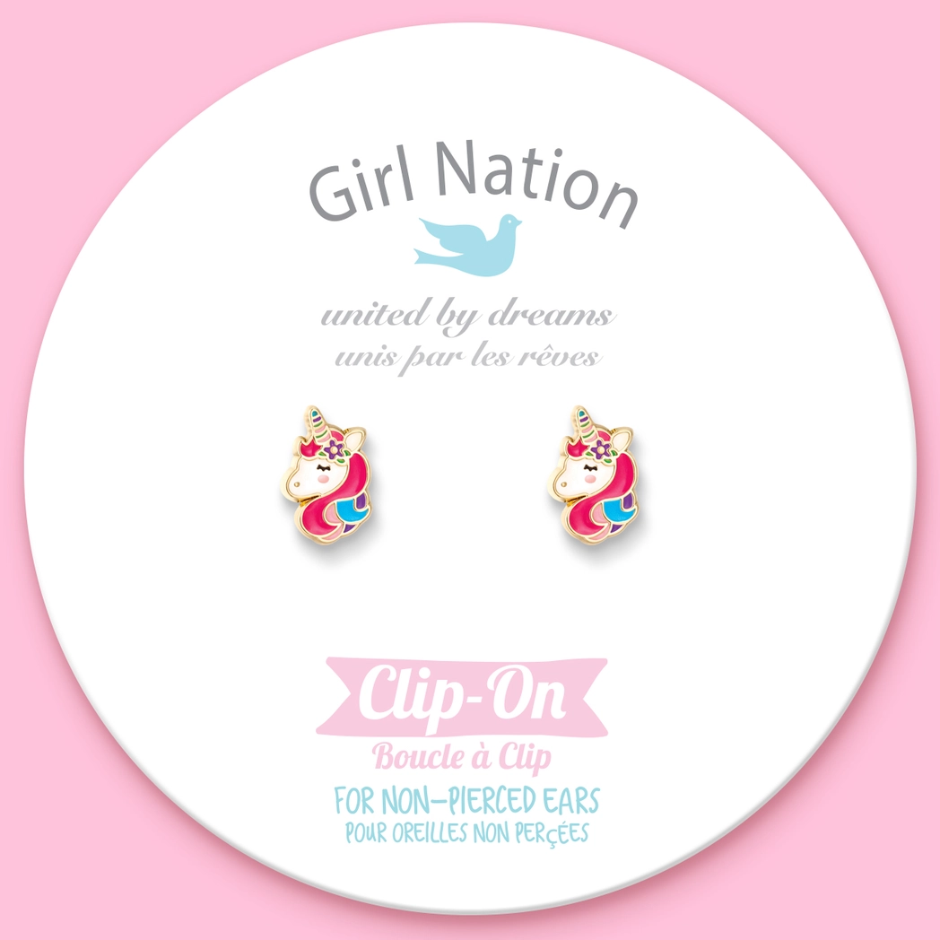Unicorn Dreams Clip On Earrings