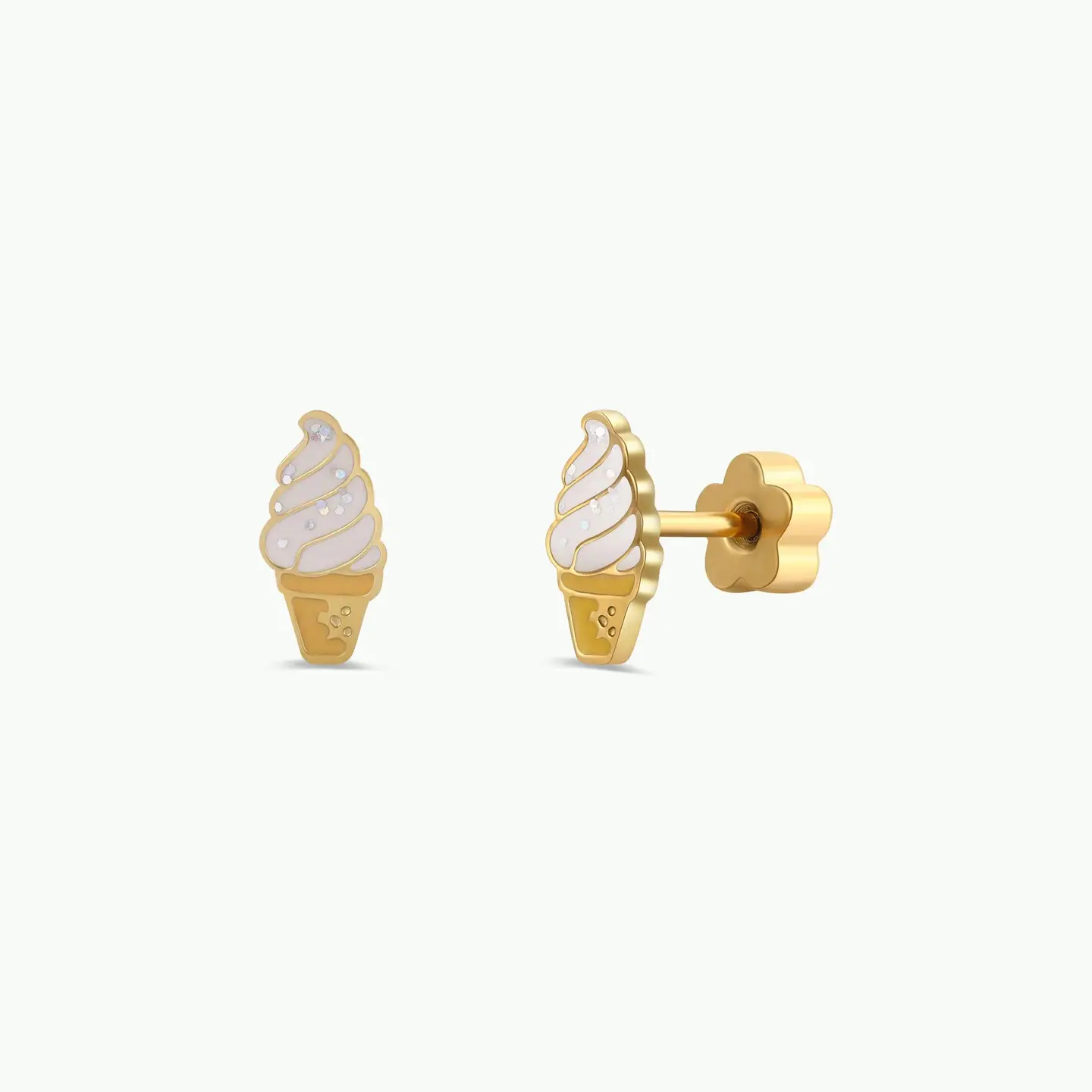 Ice Cream Flat Back Earrings