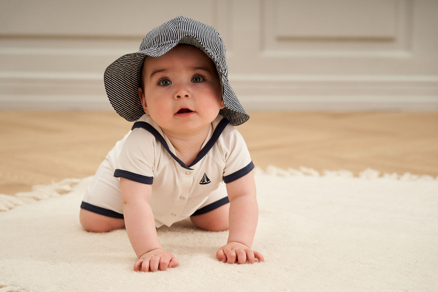 Baby Poplin Striped Hat