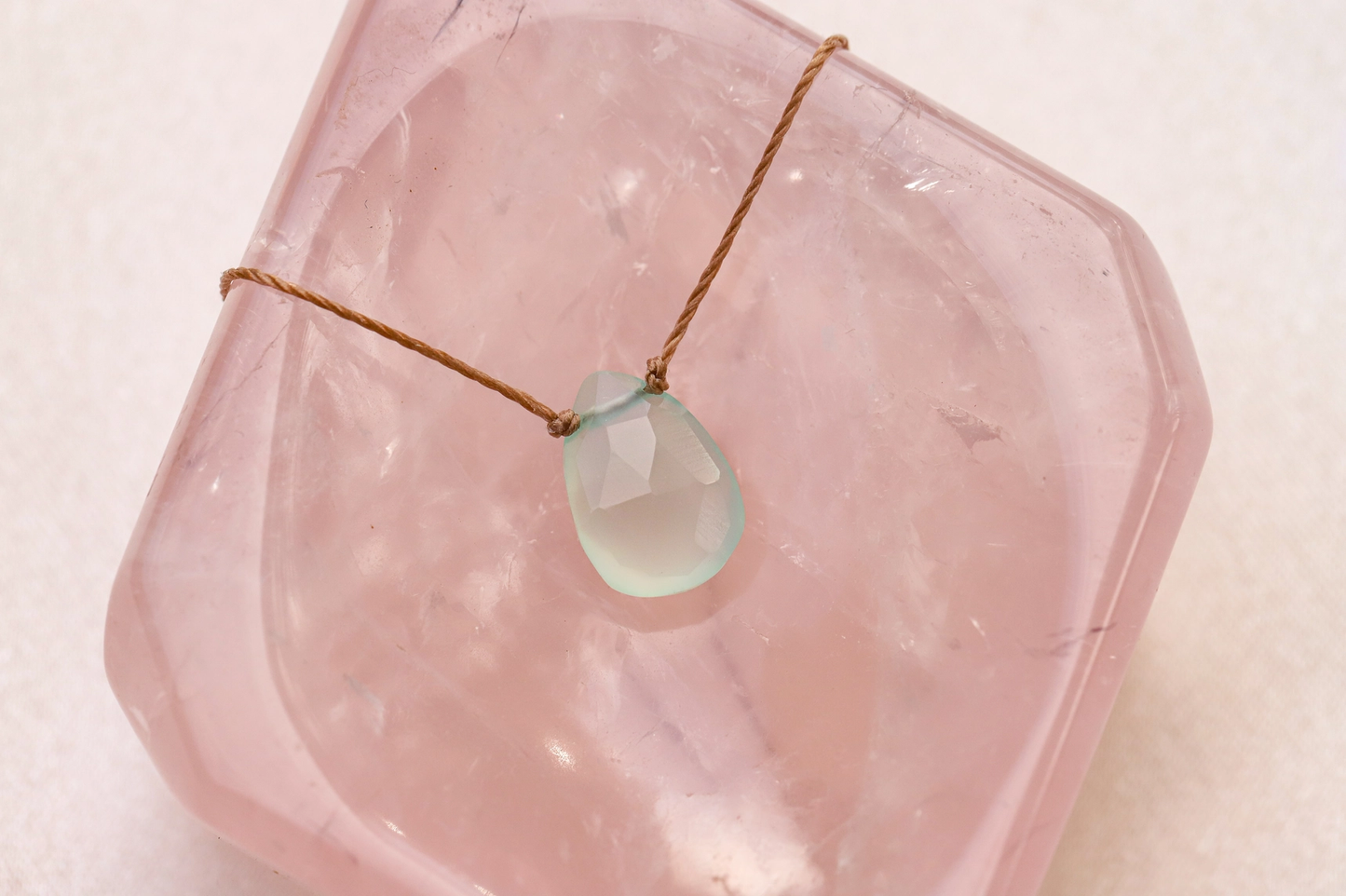Luxe Necklace Chalcedony Happy Birthday