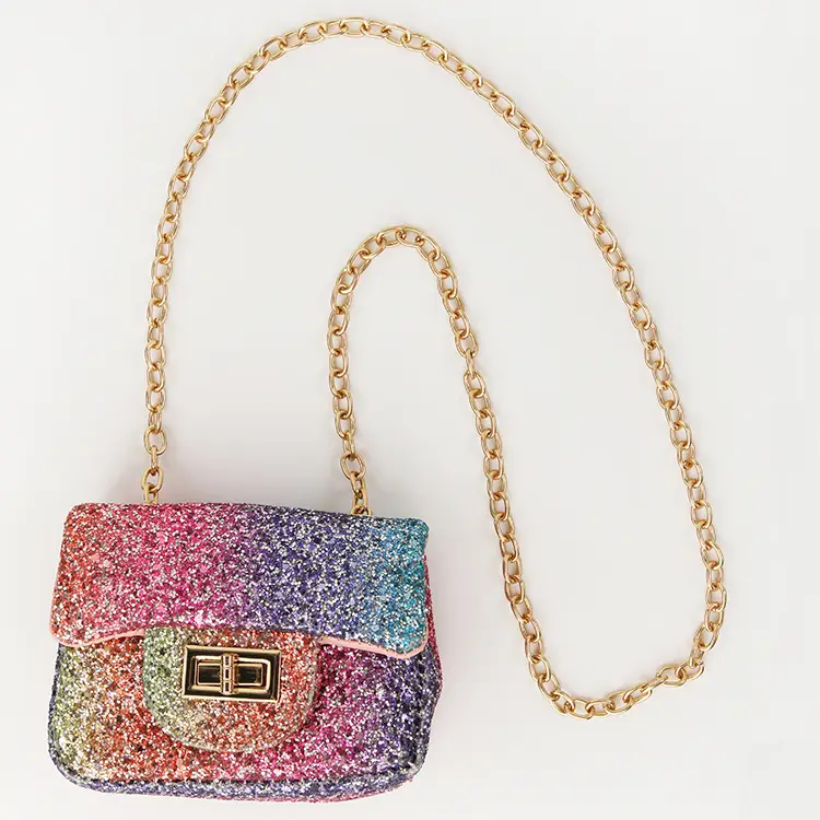 Girls Ombre Glitter Purse