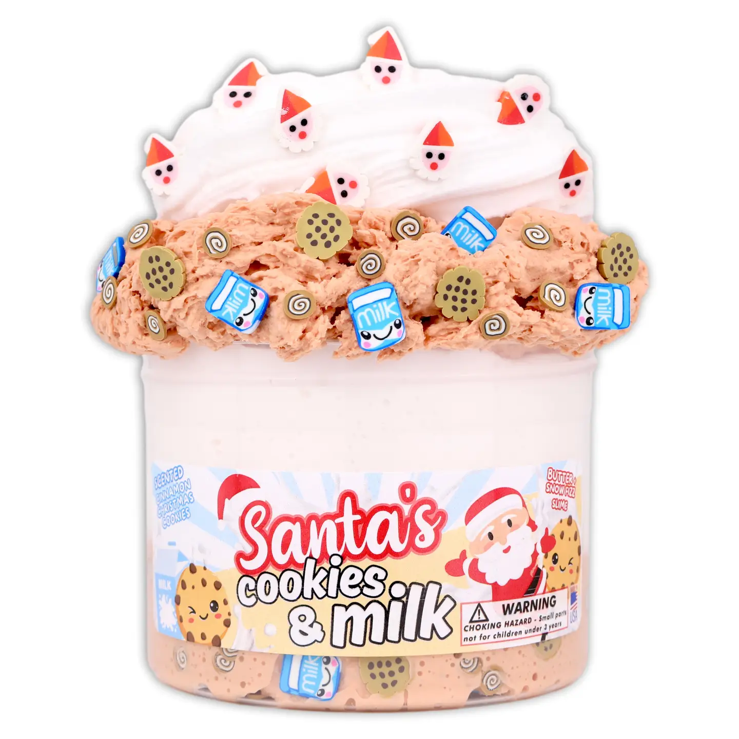 Santa's Cookies & Milk Christmas Slime