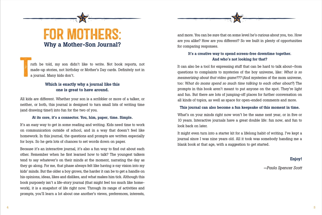 Mother & Son Back Forth Journal
