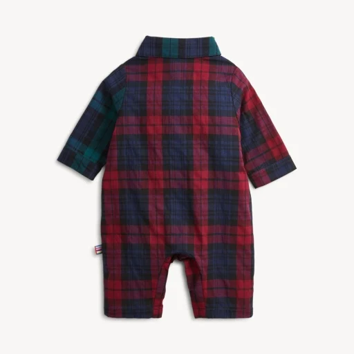 Baby Boy Magnetic Me Plaid Flannel Romper