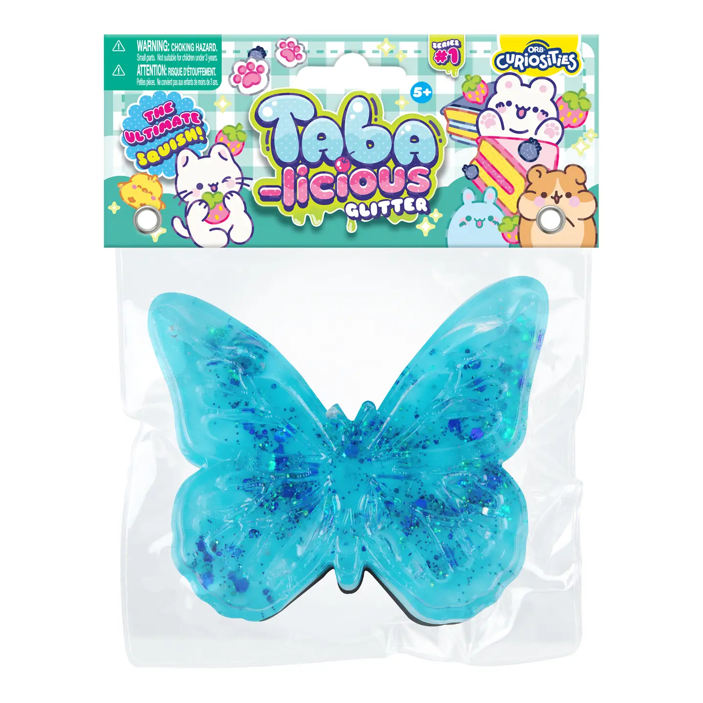 Taba-Licious Glitter Butterfly Squishy