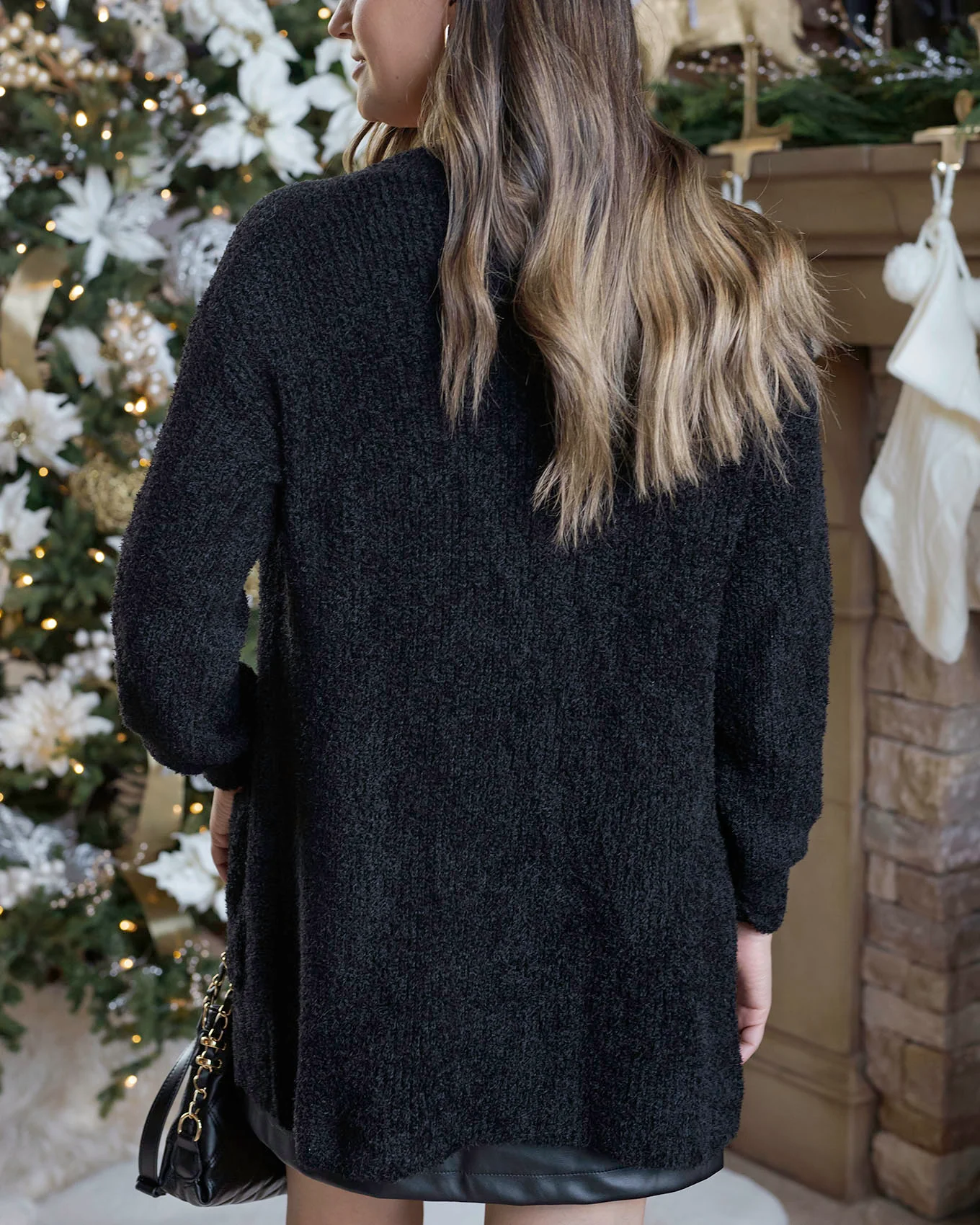 Knit Fuzzy Cardigan