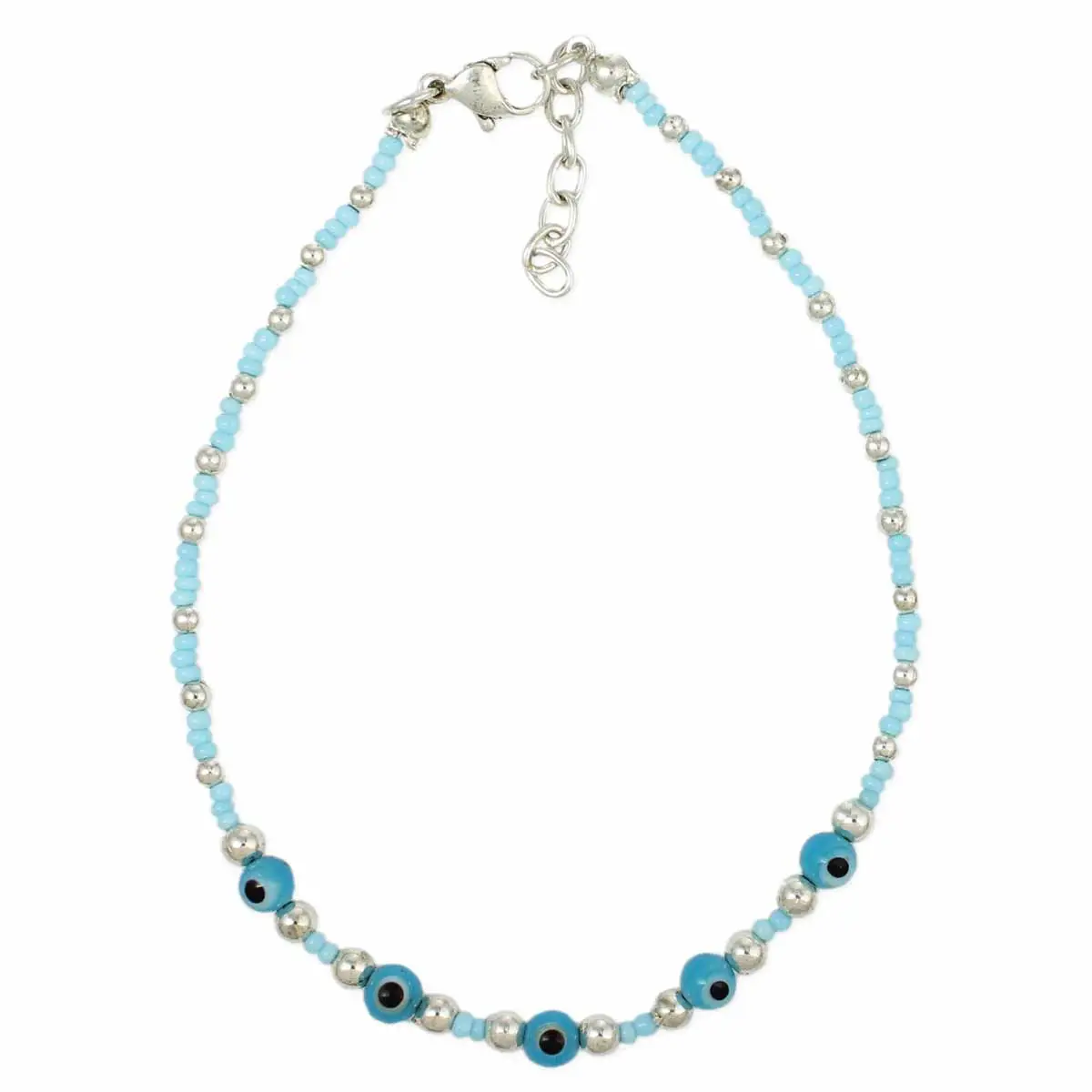 Cool Turquoise Evil Eye Anklet