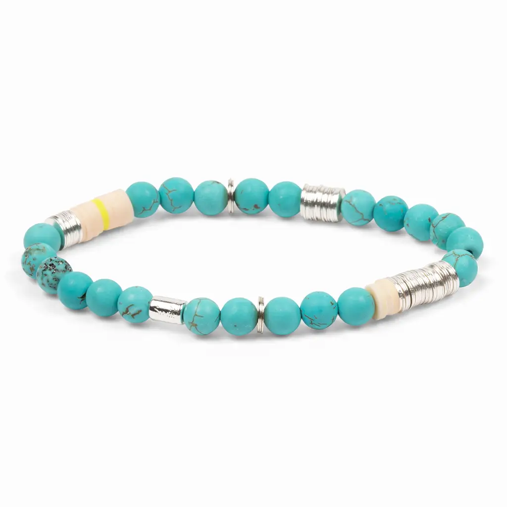 Turquoise Intermix Stone Stacking Bracelet
