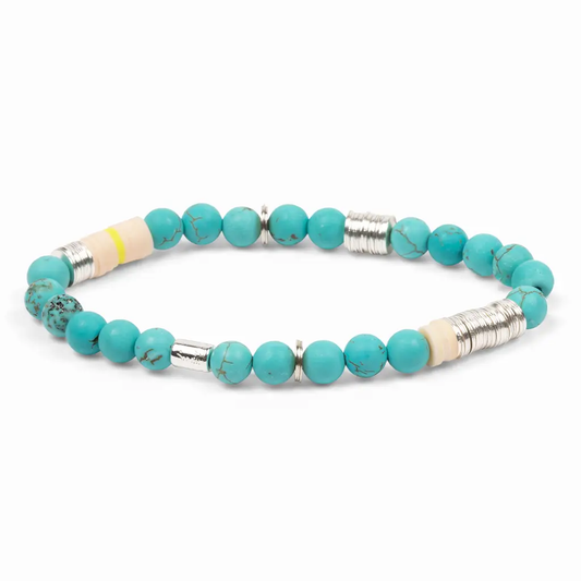 Turquoise Intermix Stone Stacking Bracelet