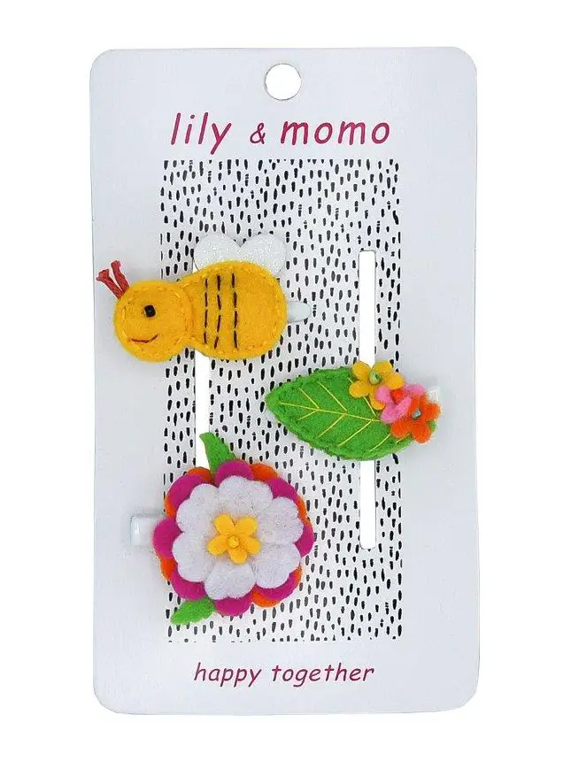 Buzzing Bee Hair Clip Set