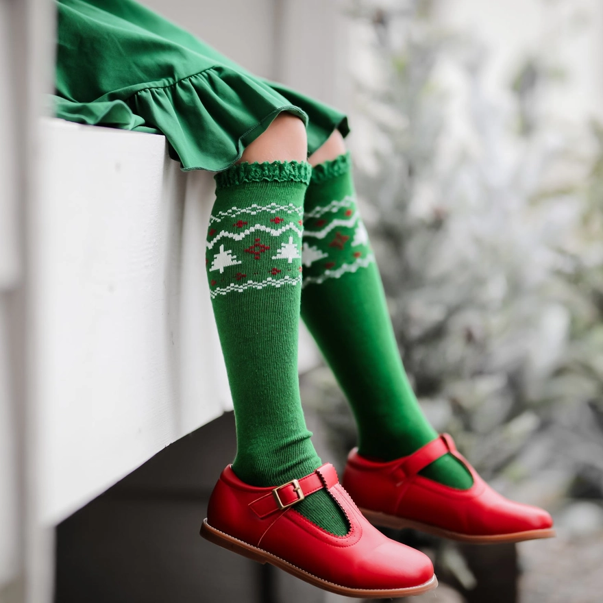 Tree Farm Knee High Socks