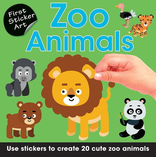 Zoo Animals Color by Sticker Book