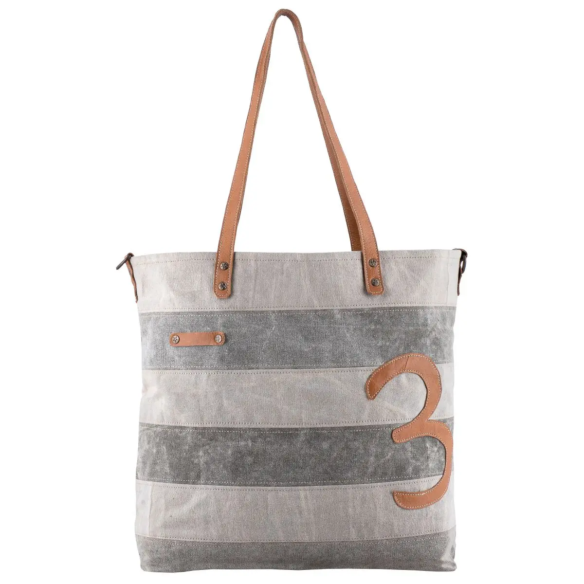 Butterfly Striped Tote Bag
