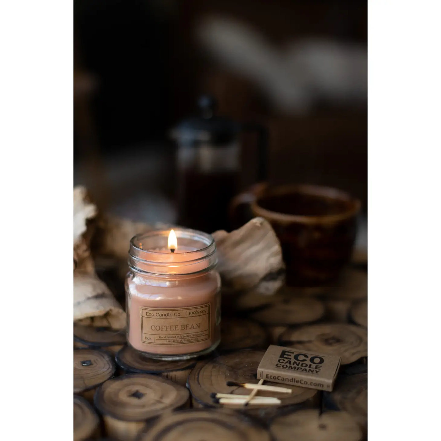 Mason Candle Coffee Bean
