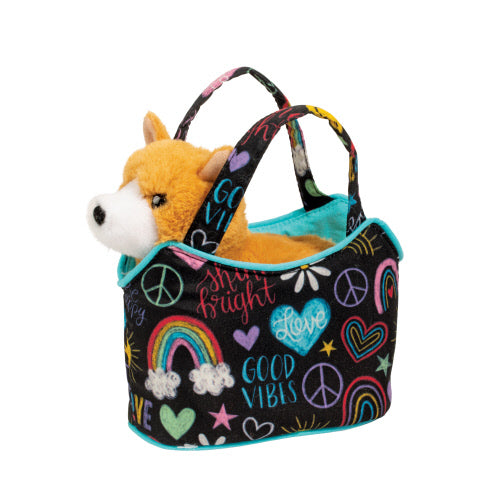 Good Vibes Corgi in Sak