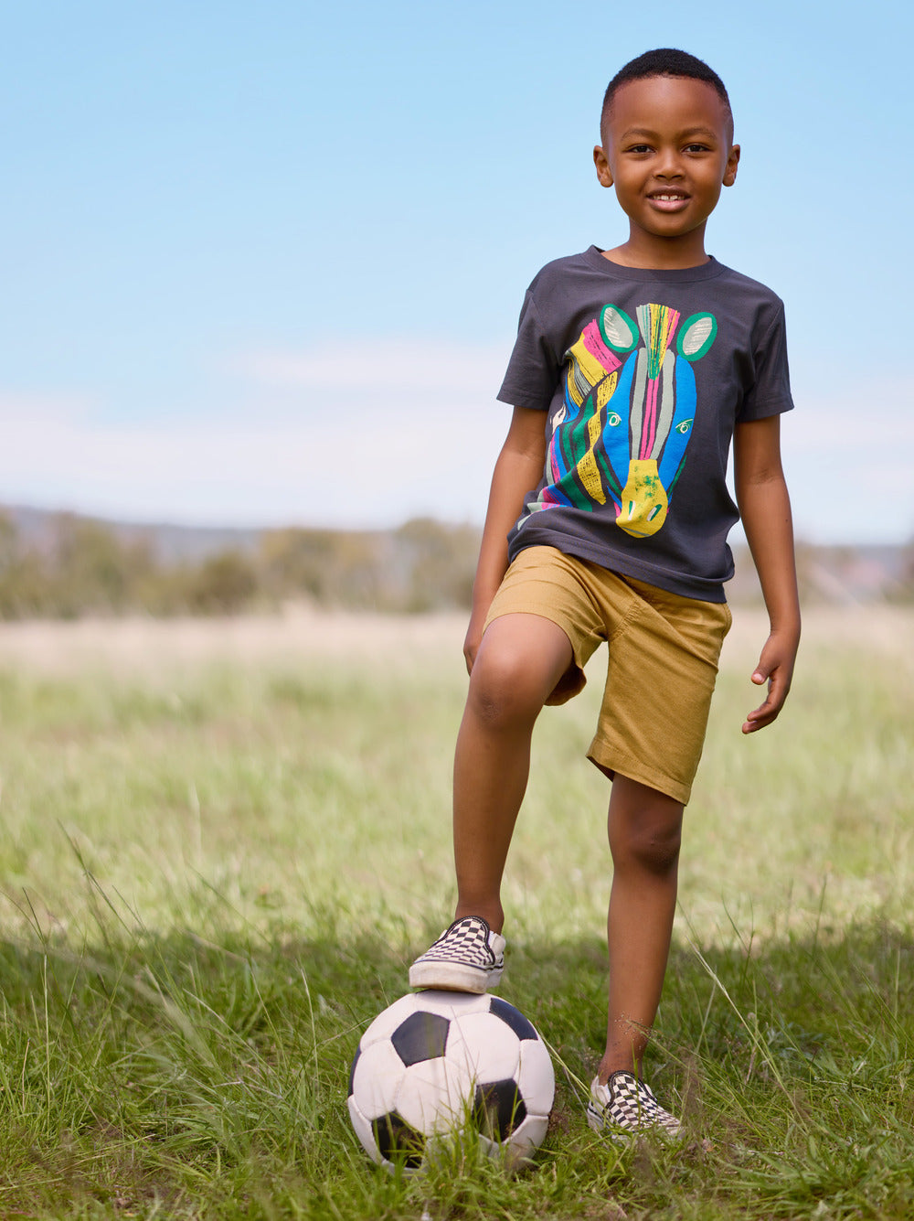 Kids Bright Zebra Tee