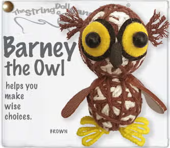 Barney The Owl String Doll