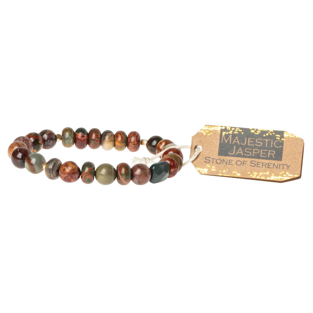 Stone Bracelet Majestic Jasper for Serenity