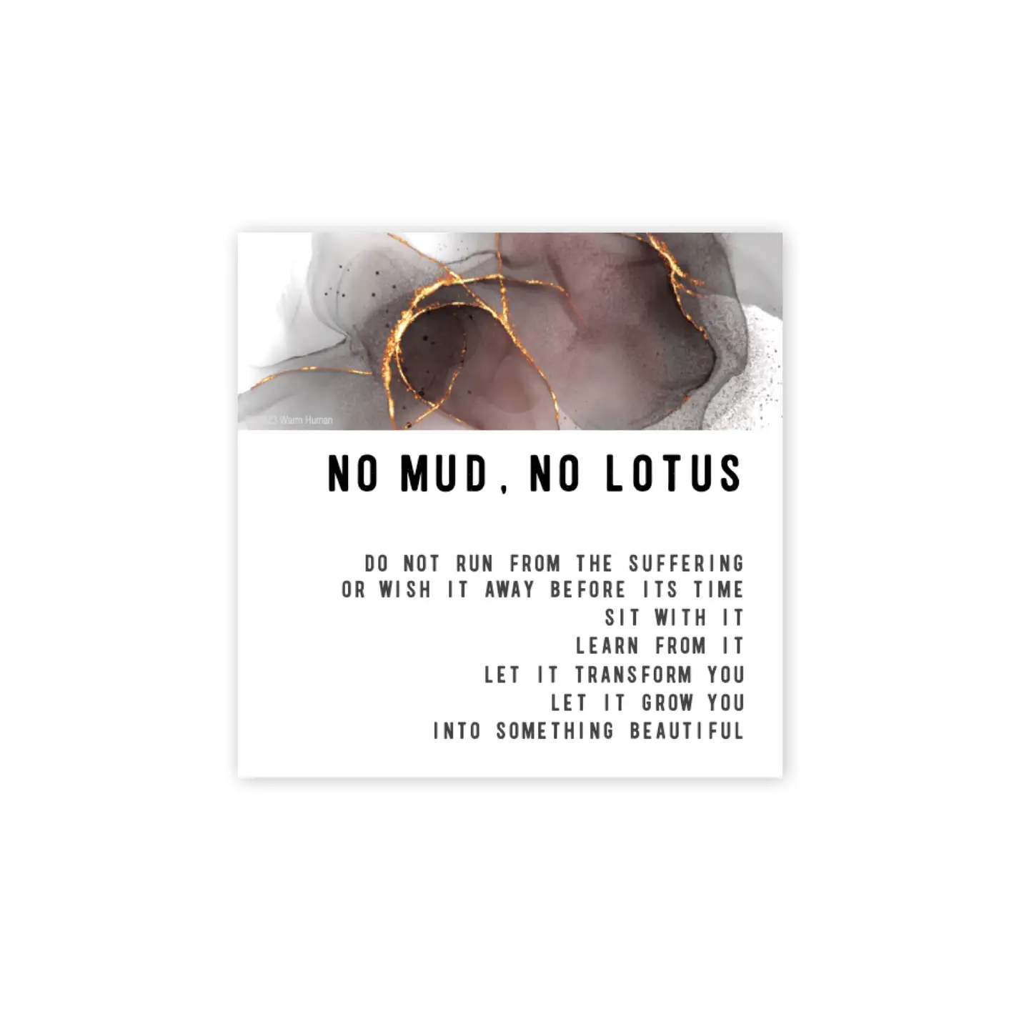 No Mud, No Lotus Magnet
