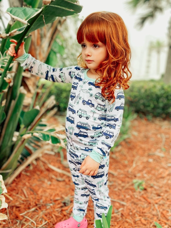 Mahalo Cars Kids Bamboo Pajamas