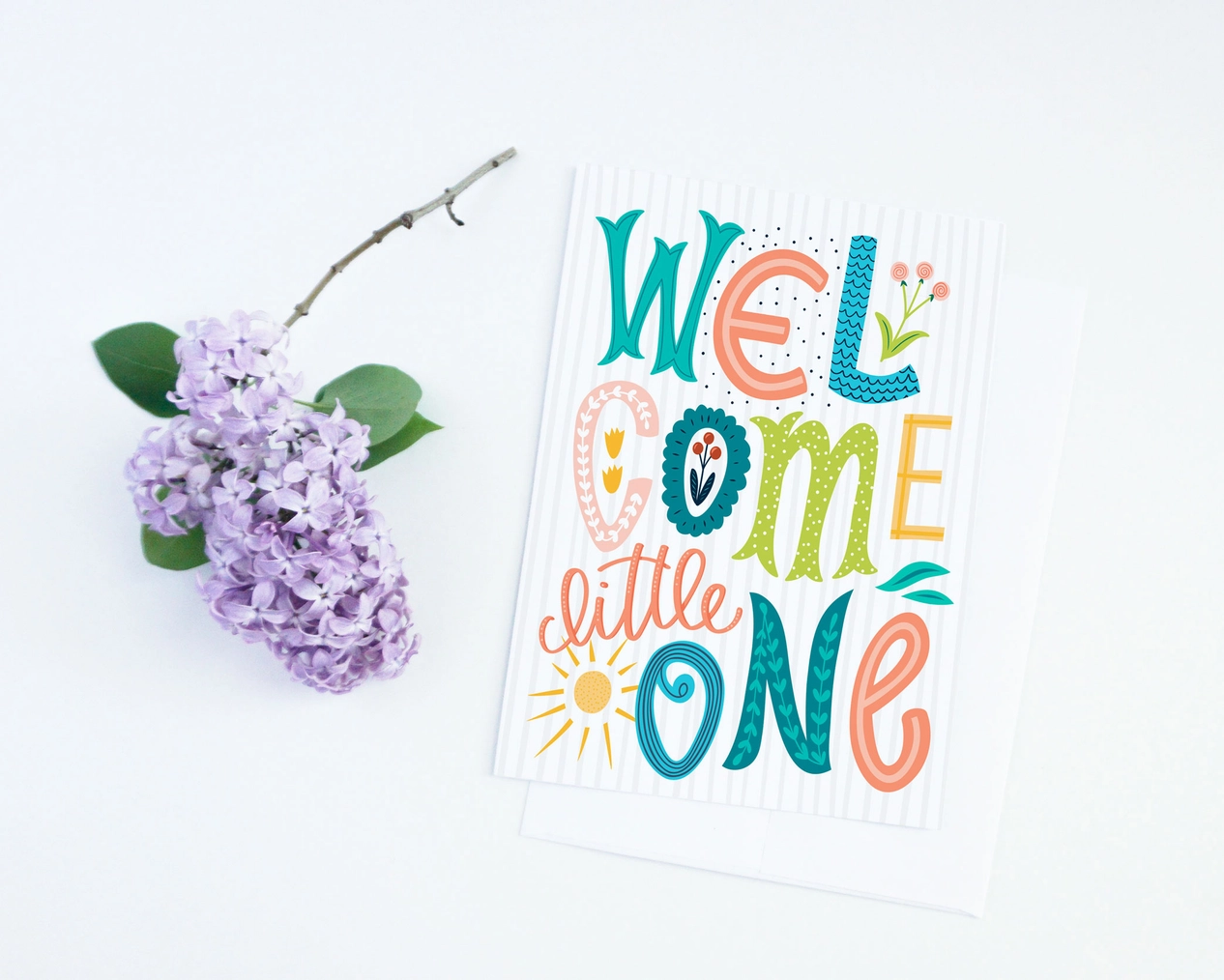 Welcome Little One Baby Card