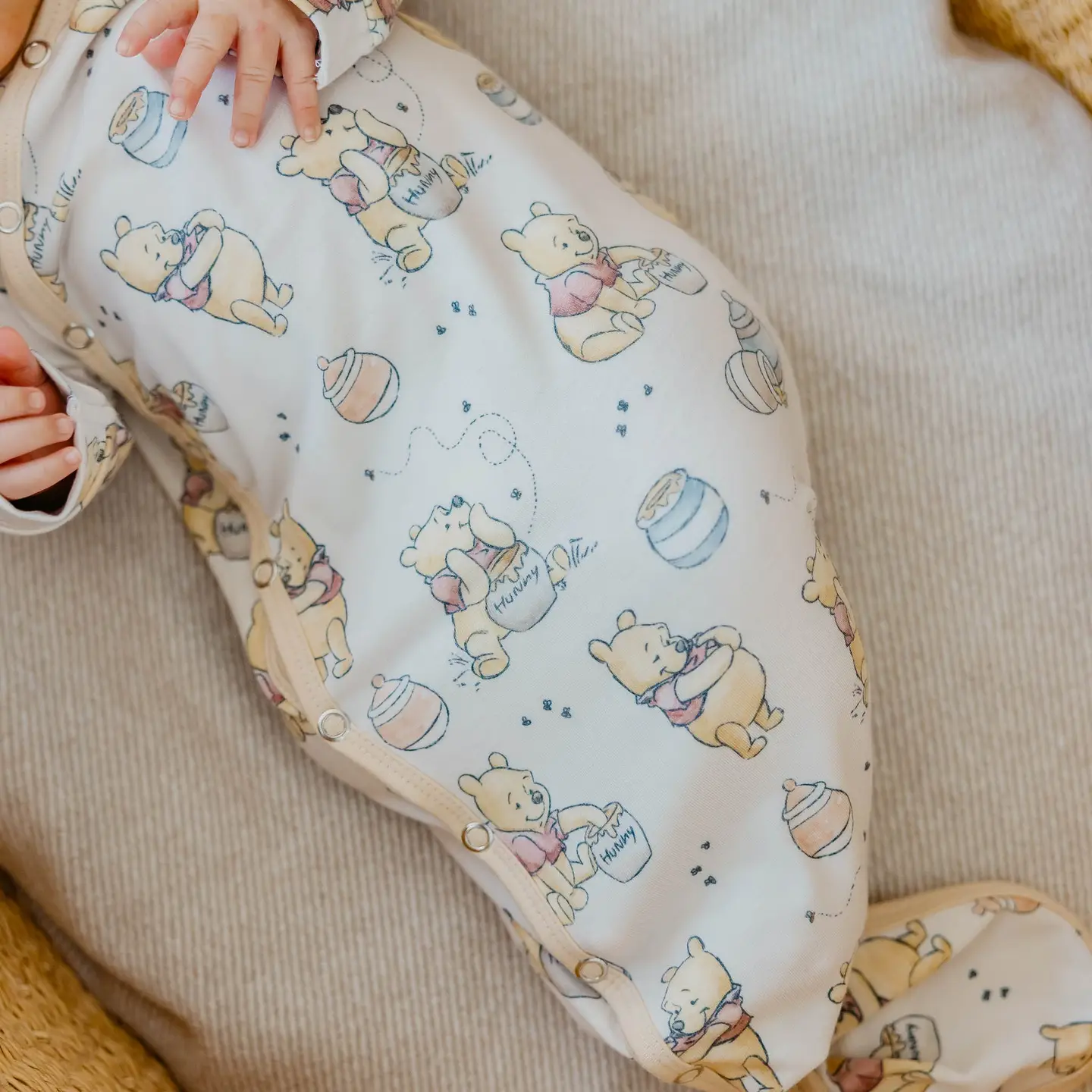 Winnie the Pooh Hunny Newborn Knotted Gown