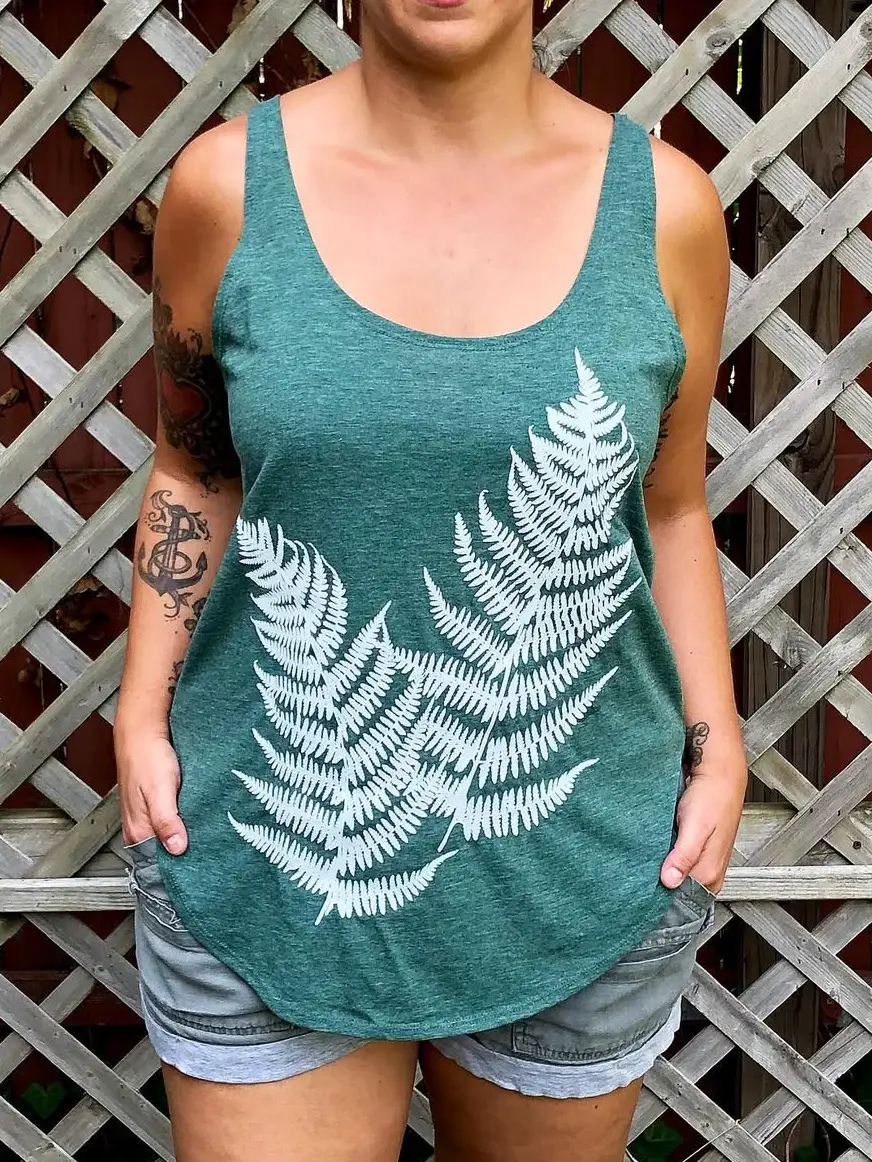 Ferns Scoop Neck Tank