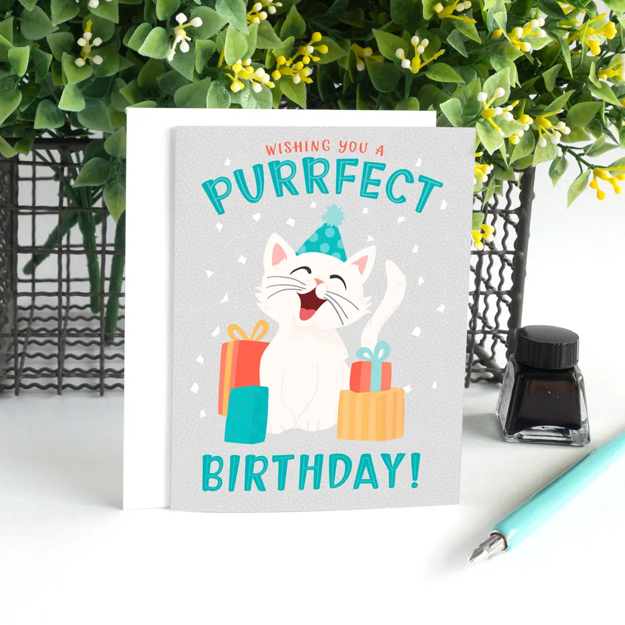 Wishing You a Purrfect Birthday Card
