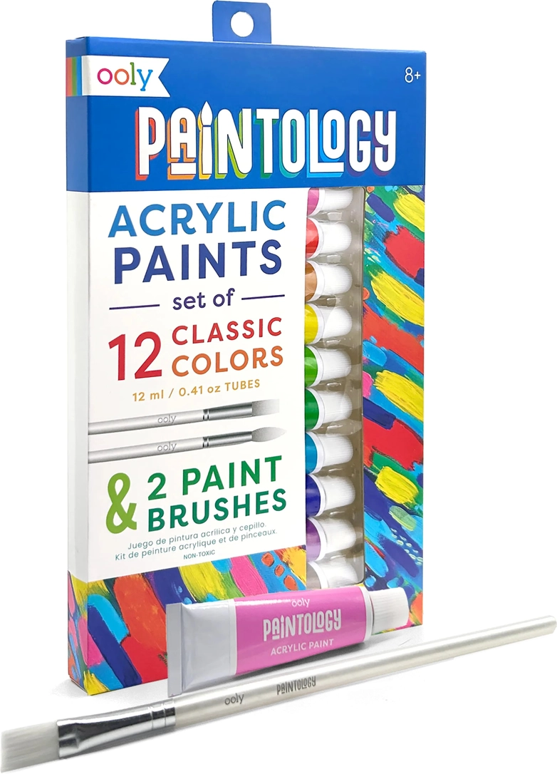 Paintology Acrylic Paints + Brushes